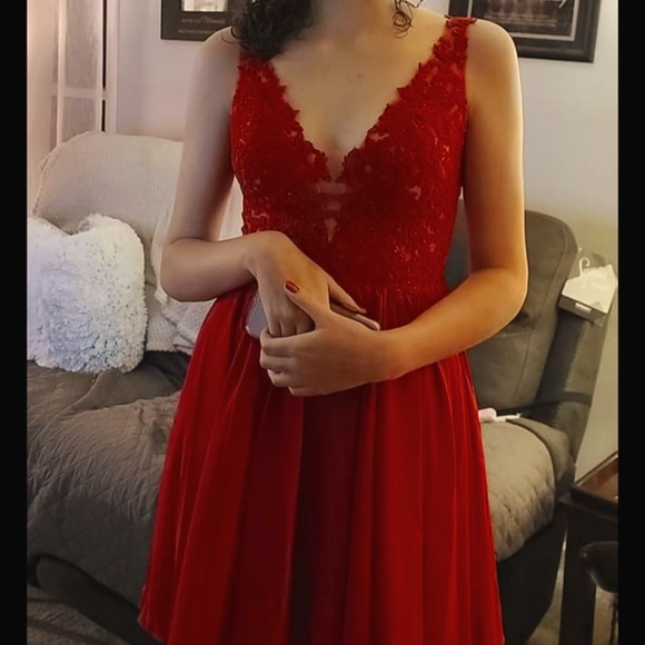 Promlily Homecoming Dress | Color: Red | Size: 6 | Afritzin05's Closet